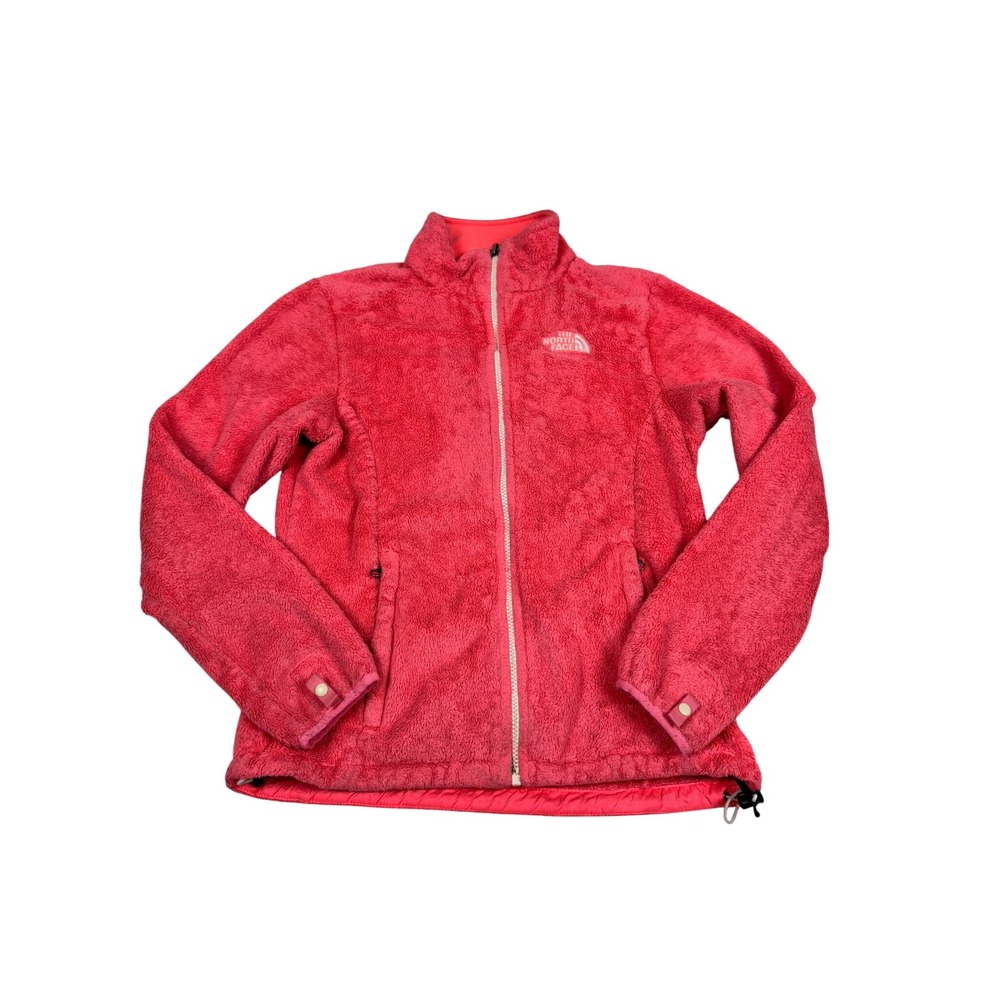 The North Face Osito Fleece Jacket Pink Full Zip Womens Small Soft Warm Coat